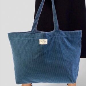 Sezane blue Corduroy Tote Bag